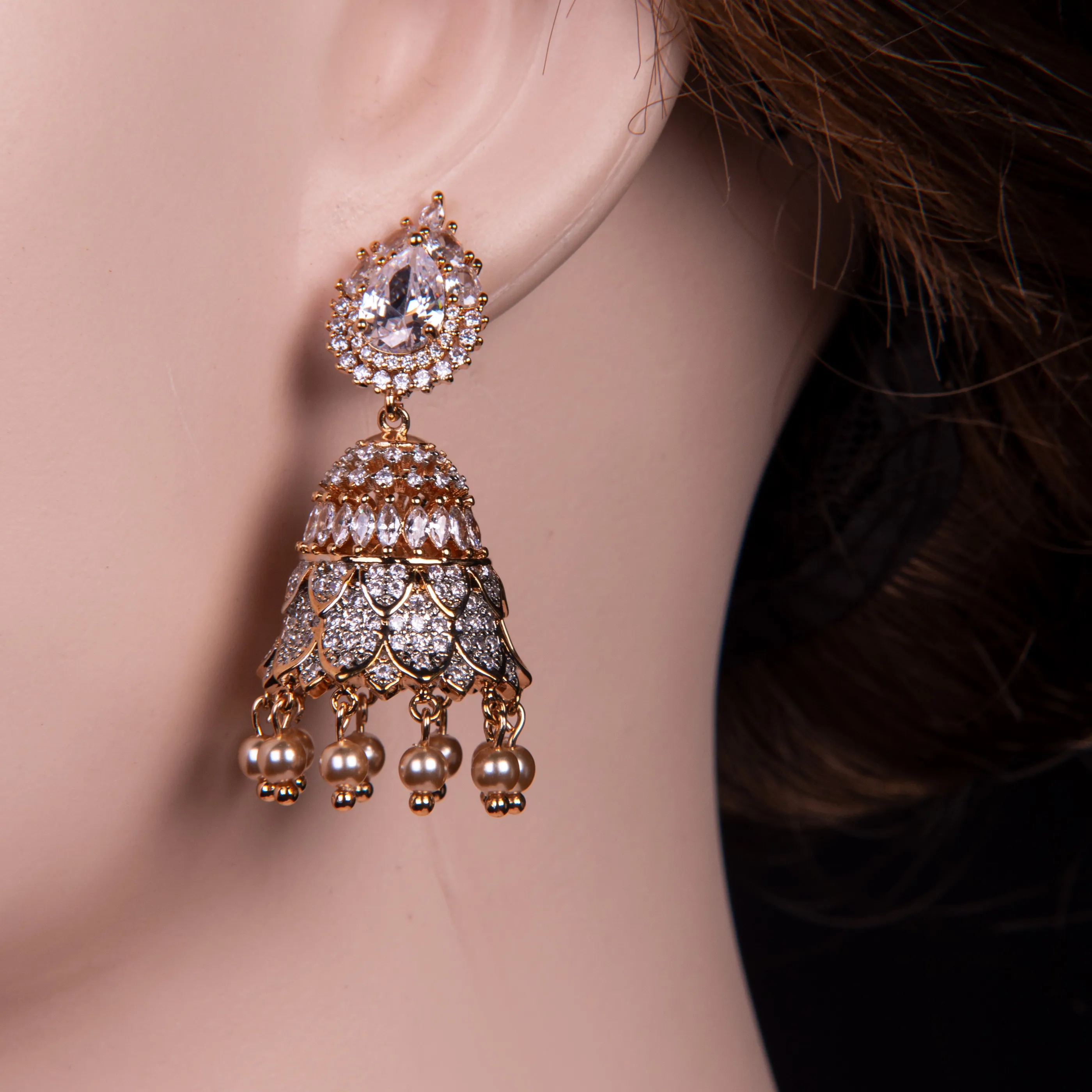 Bell Beads Drop Jhumka