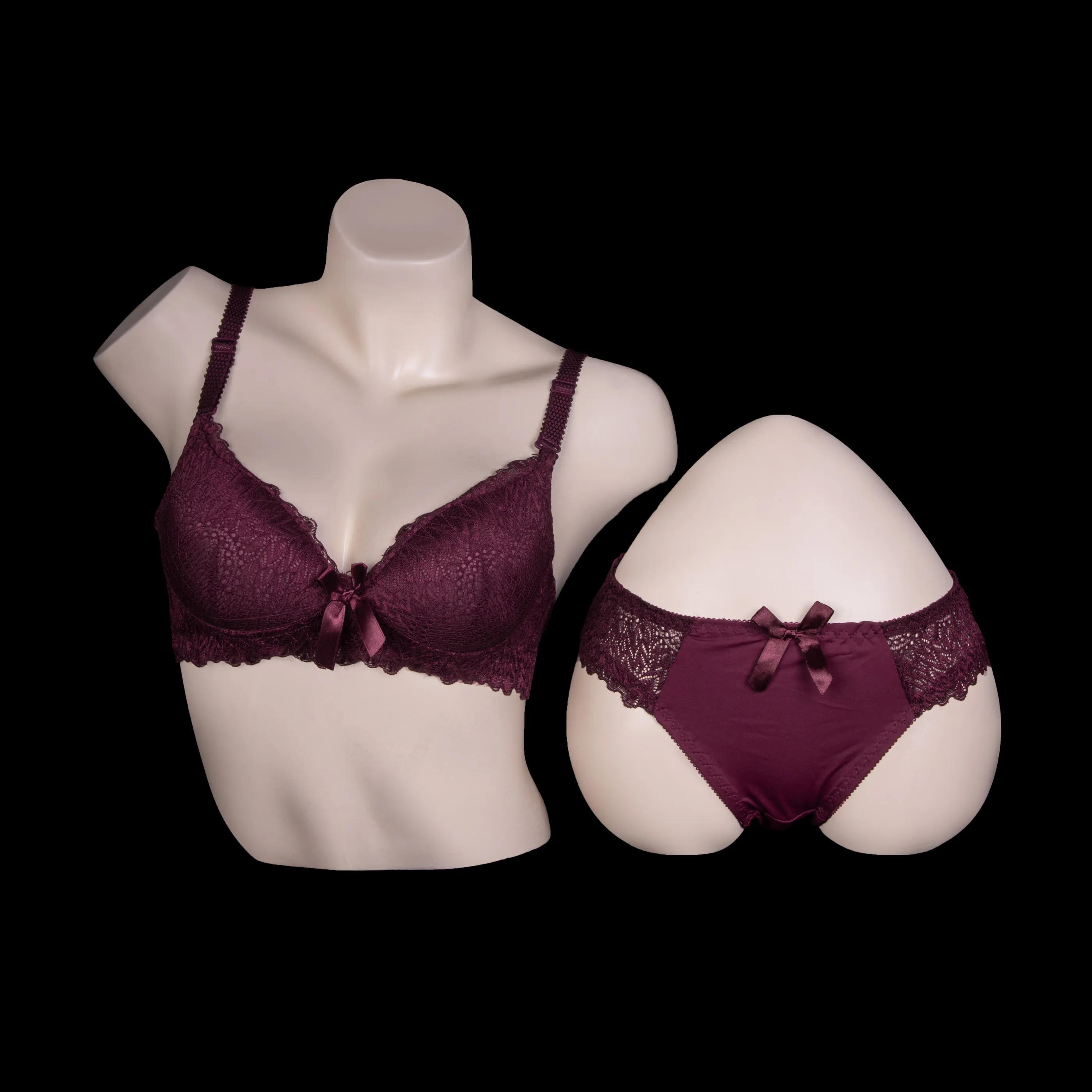 Full coverage padded bra set for girls