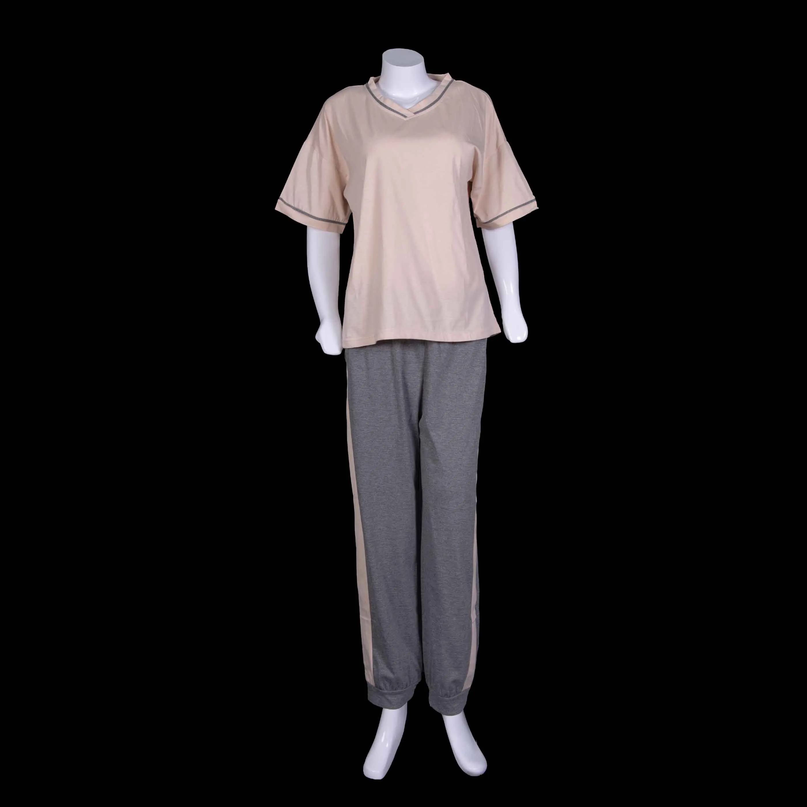 Sleeve Loose Casual Women Pajama Set