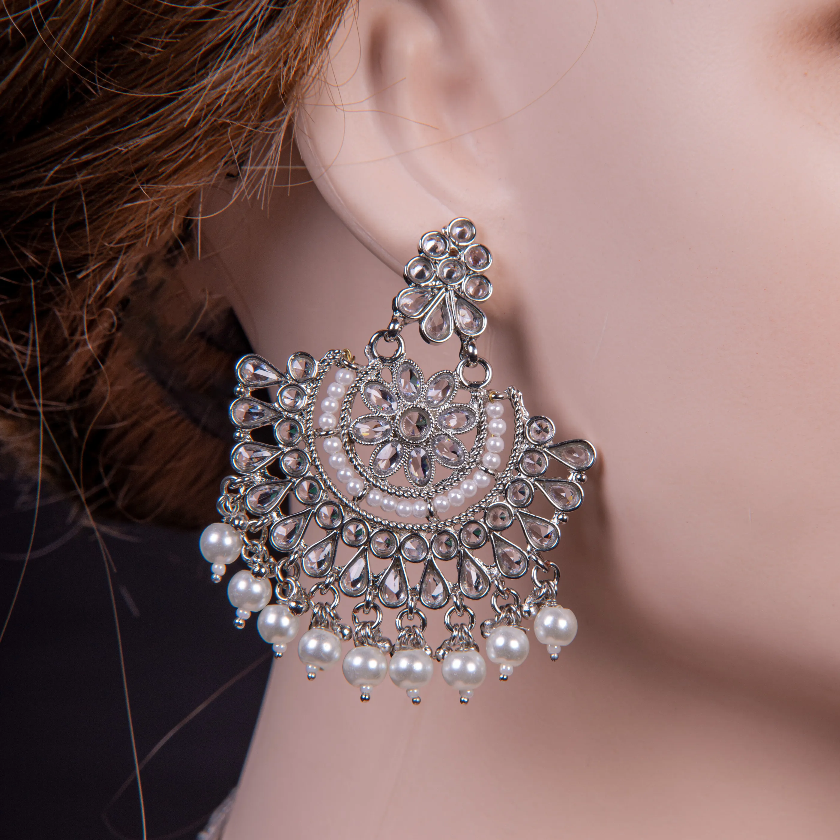 Bridal Choker Pearl Necklace Set