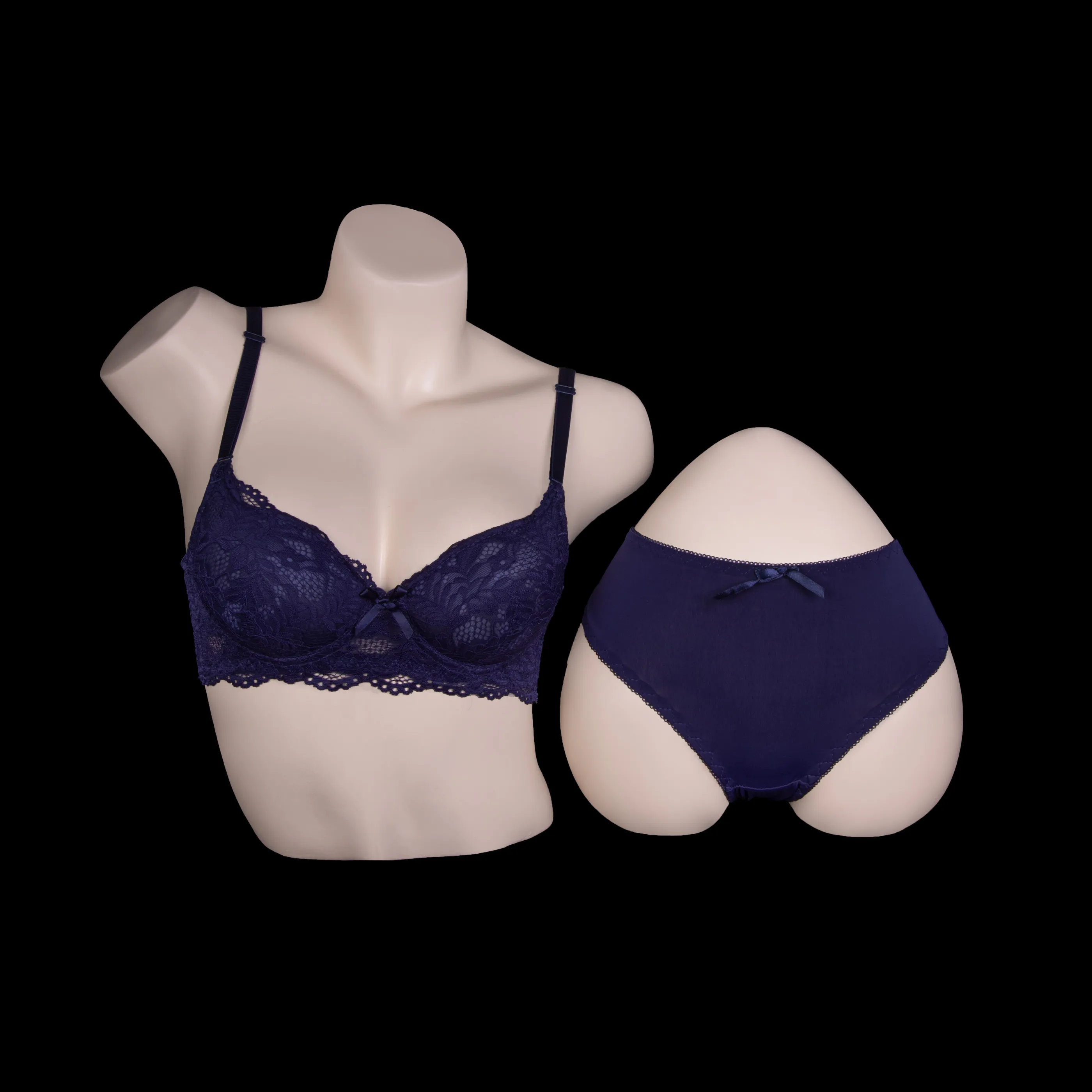 Peach Padded bra and panty set