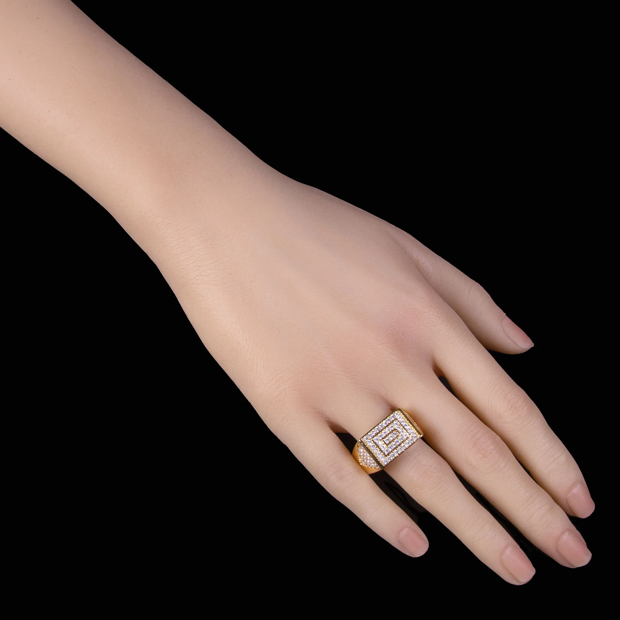 Rectangular Geometric Ring