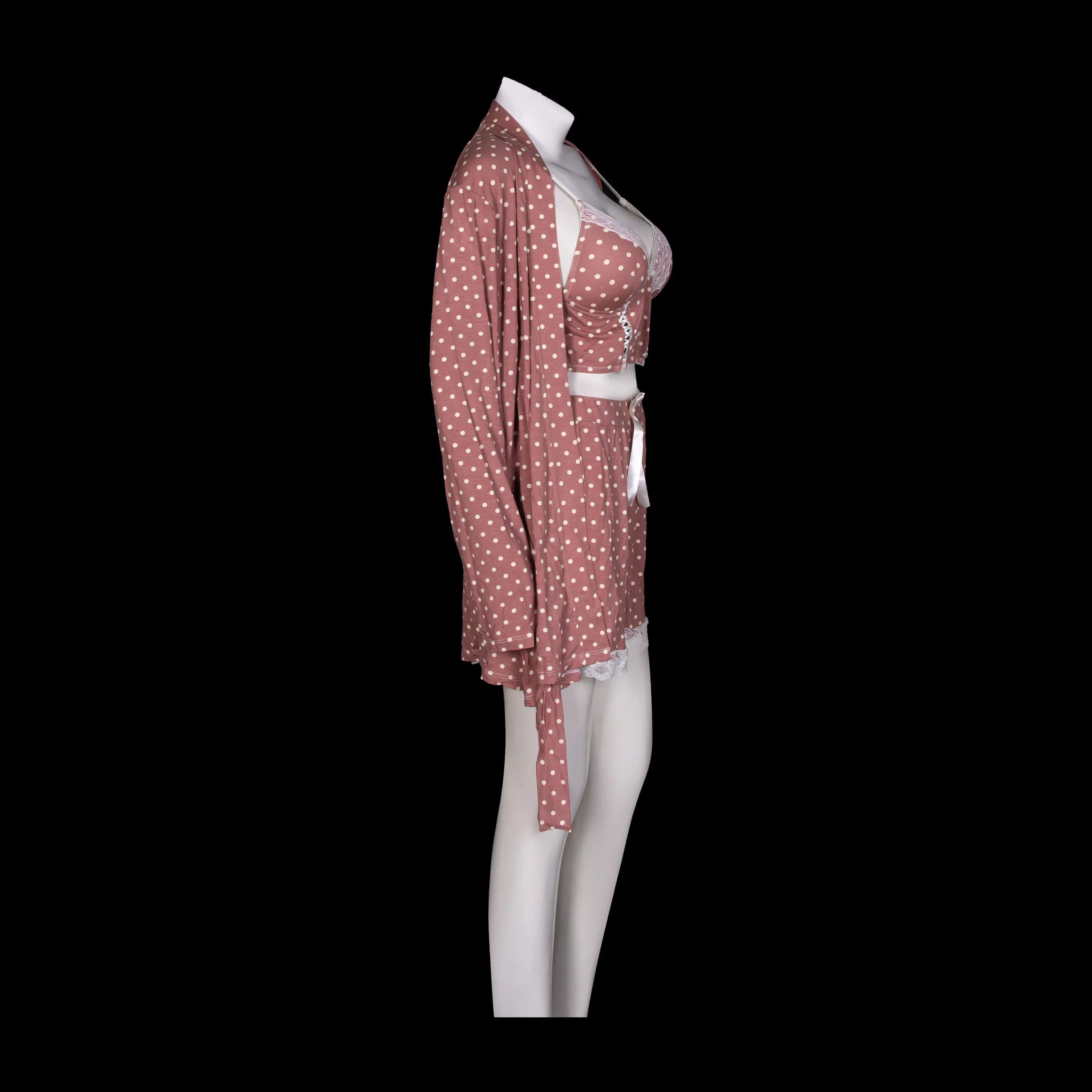 Anil Dotted 3 pcs Night Suit 5606