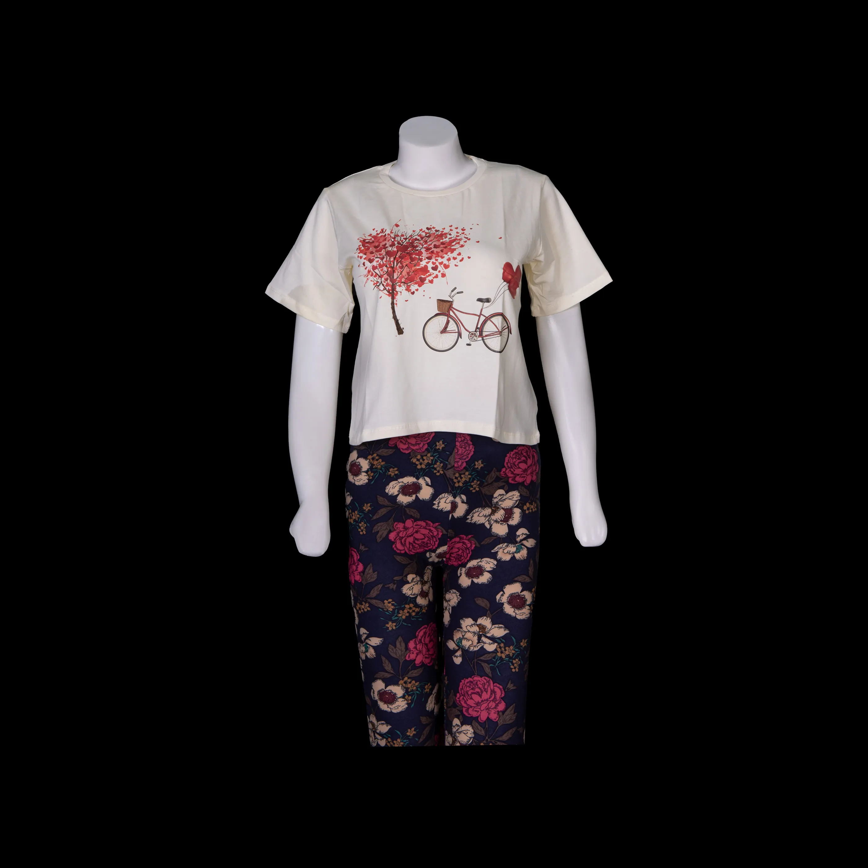 Valentine's Heart Balloon Crop Top