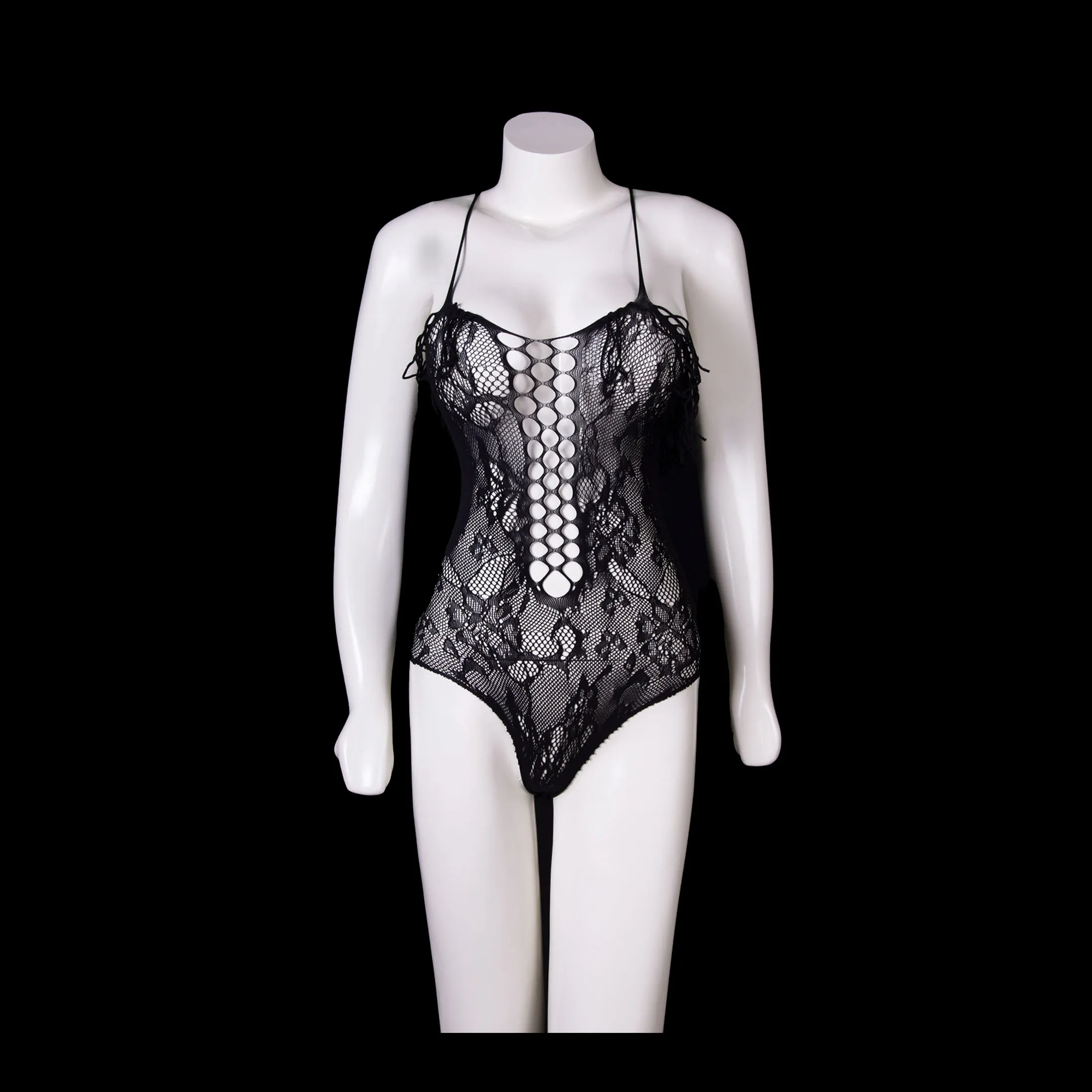 Black Lace Halter Lingerie