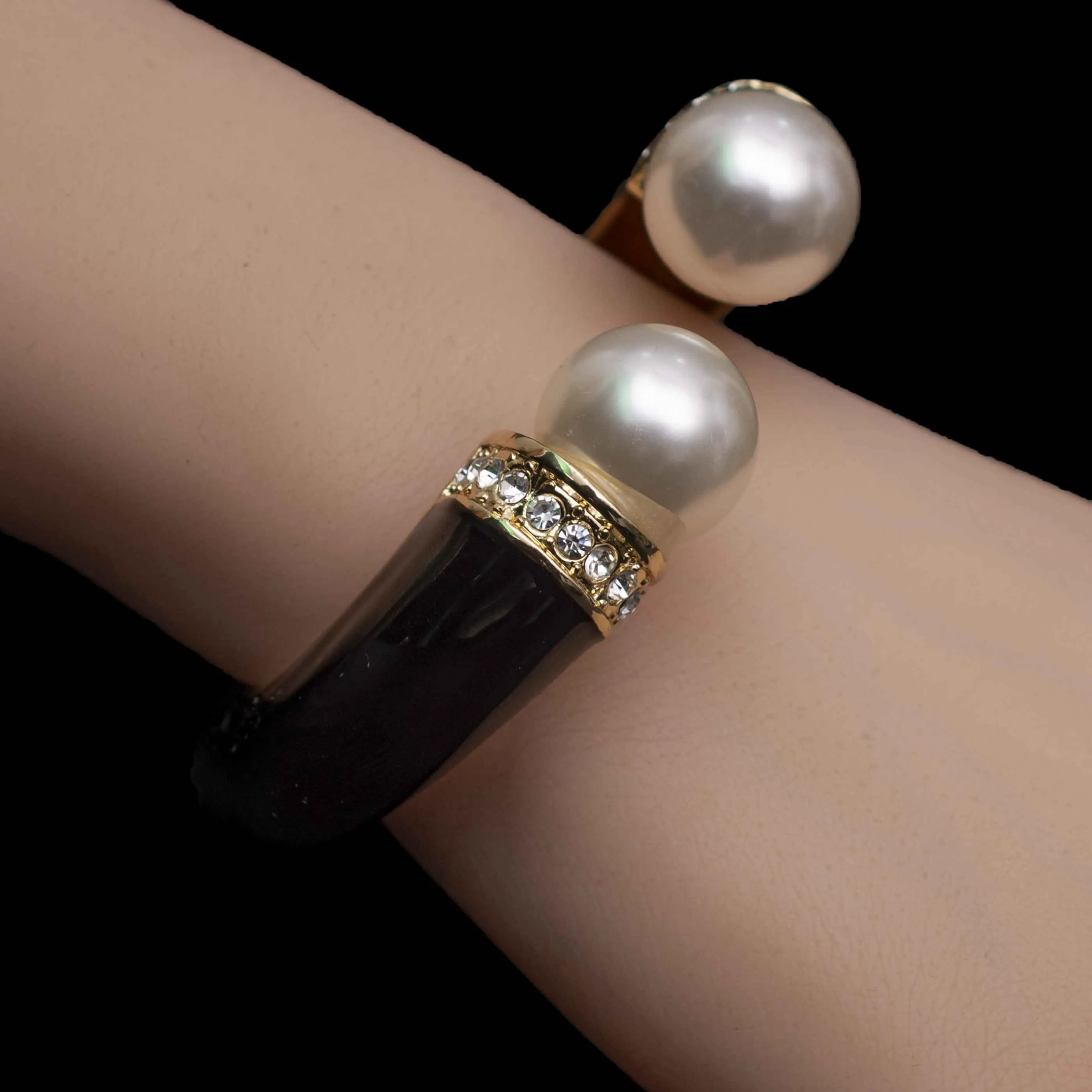 Pearl Cuff Bangle Bracelets