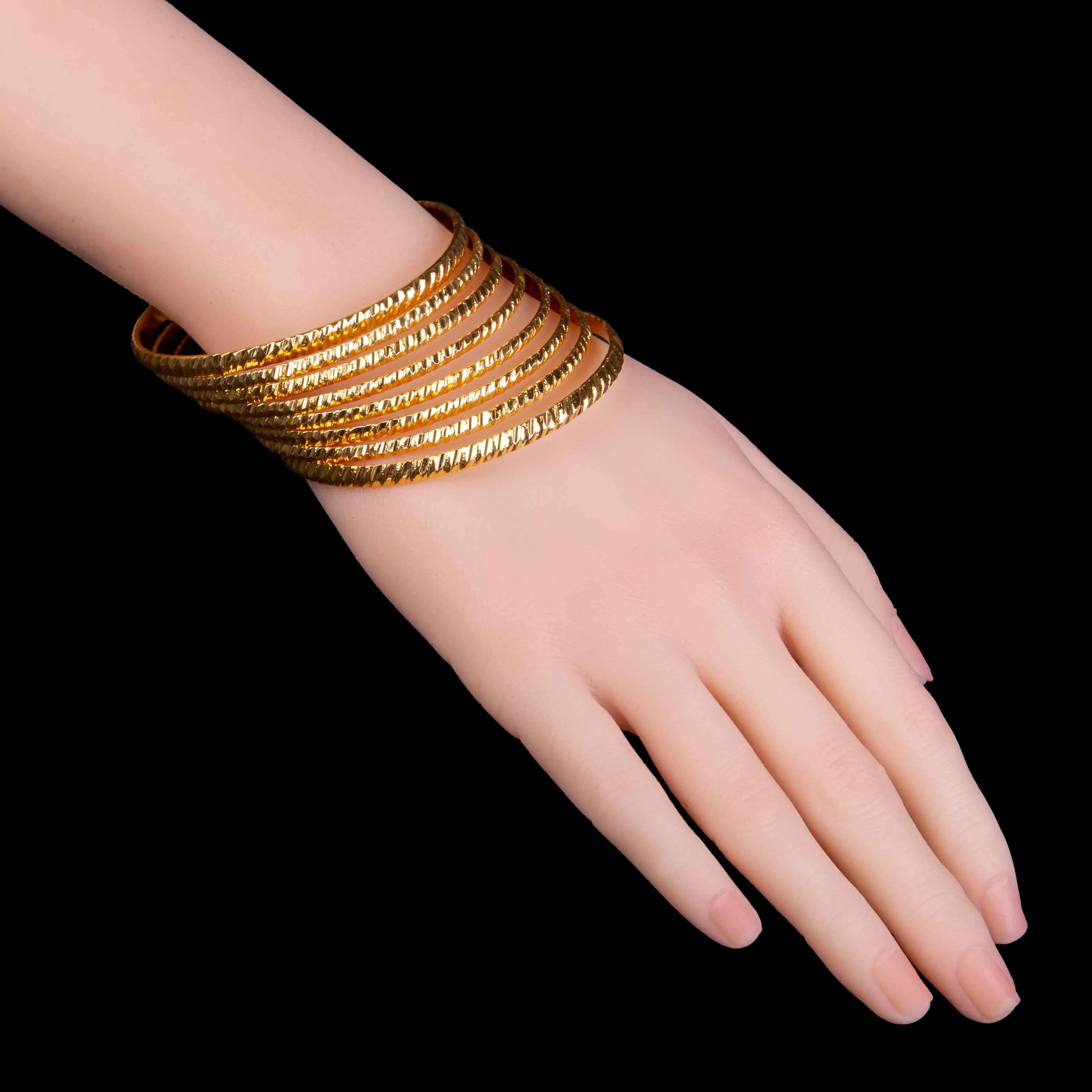 Sterling Silver Thin Bangles Set