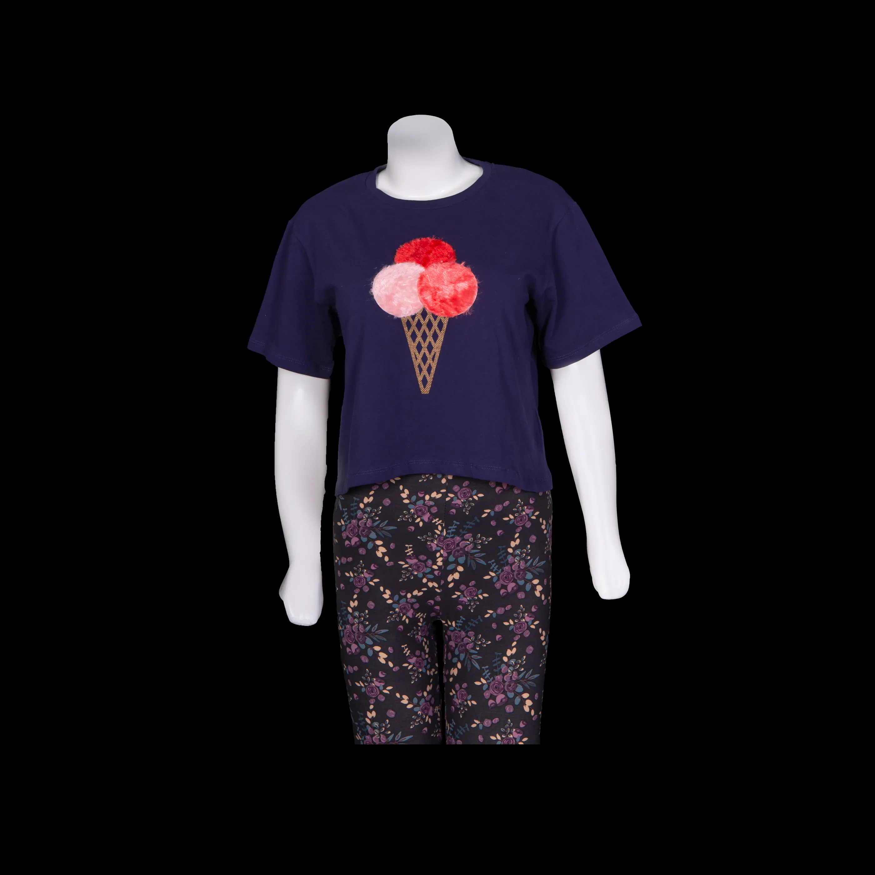 Colorful Ice Cream Crop Tops