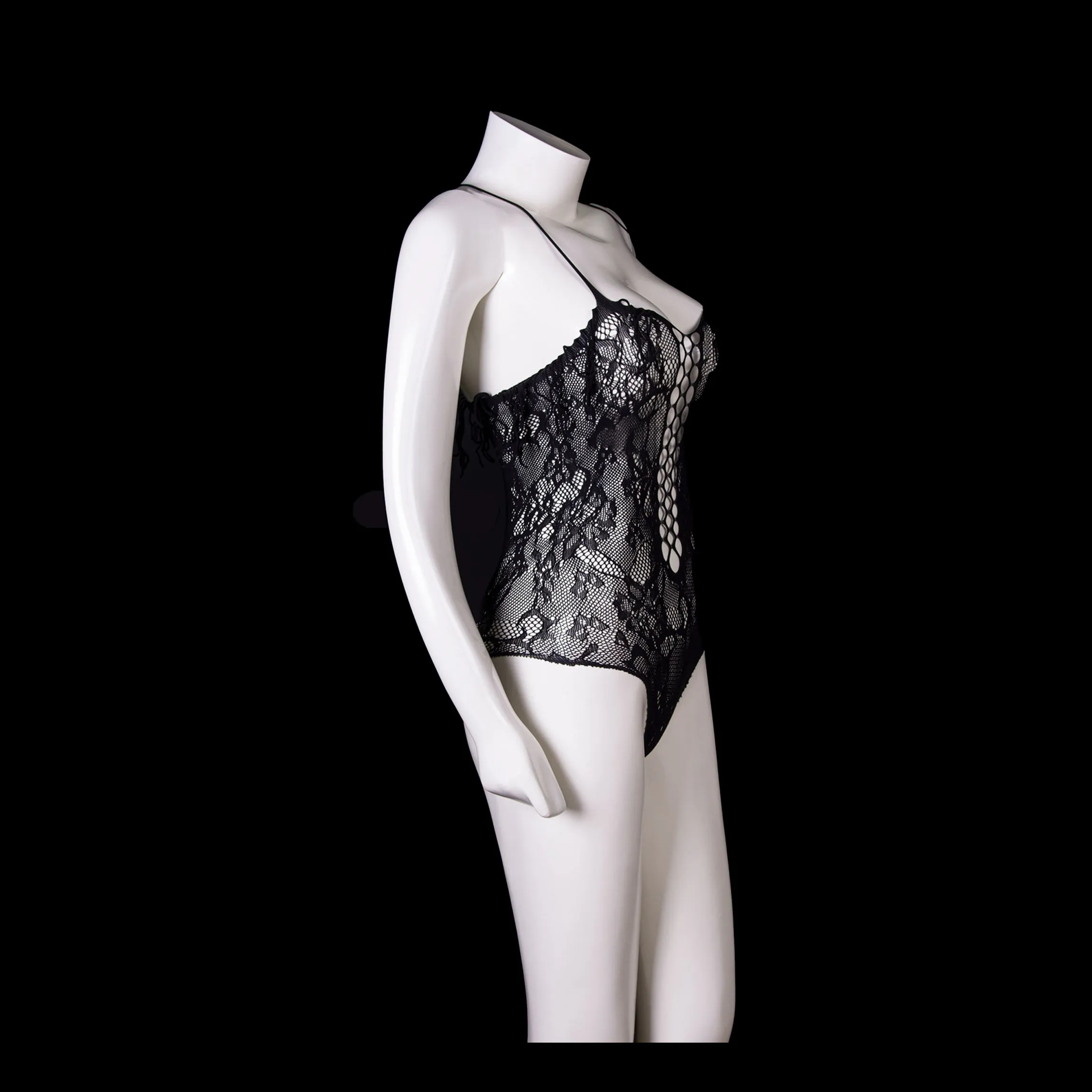 Black Lace Halter Lingerie