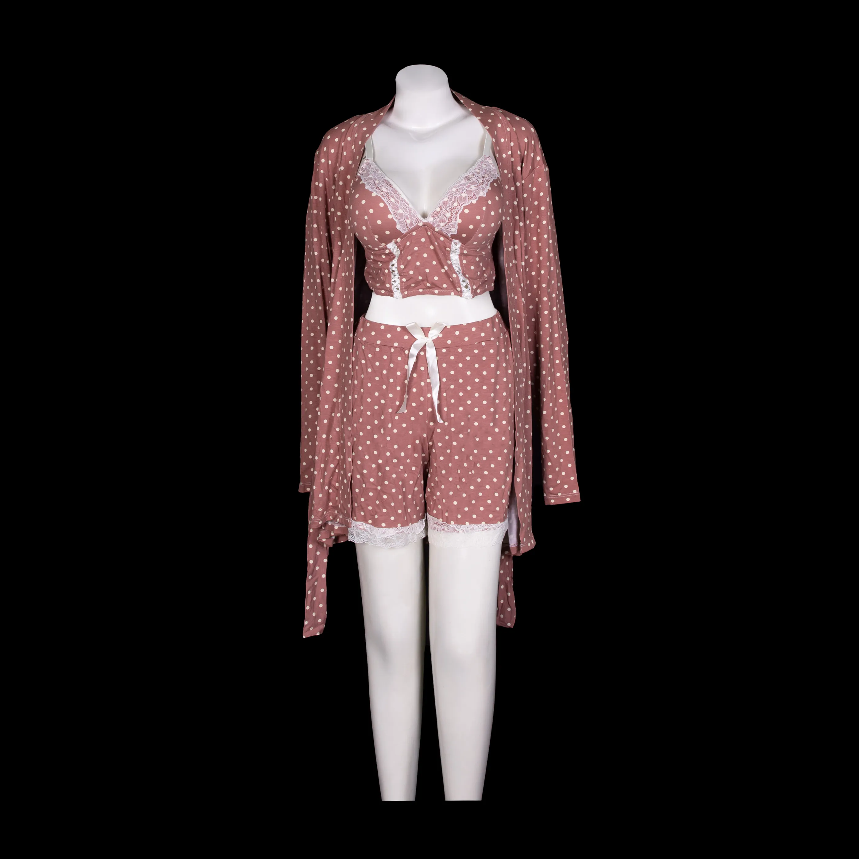 Anil Dotted 3 pcs Night Suit 5606