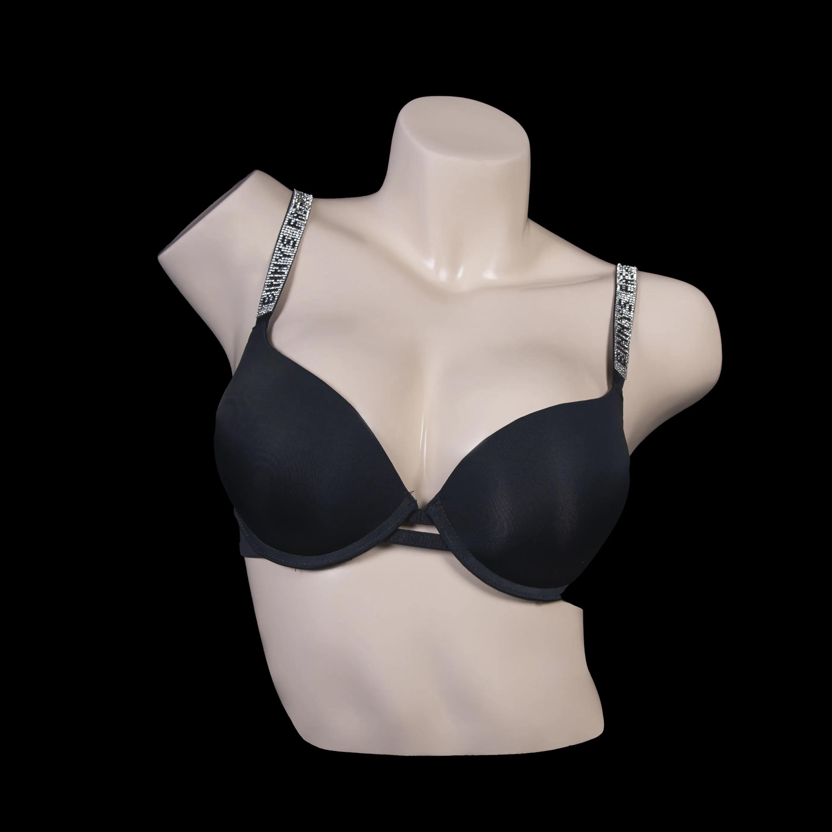 Wired Push Up Glam Strap Bra