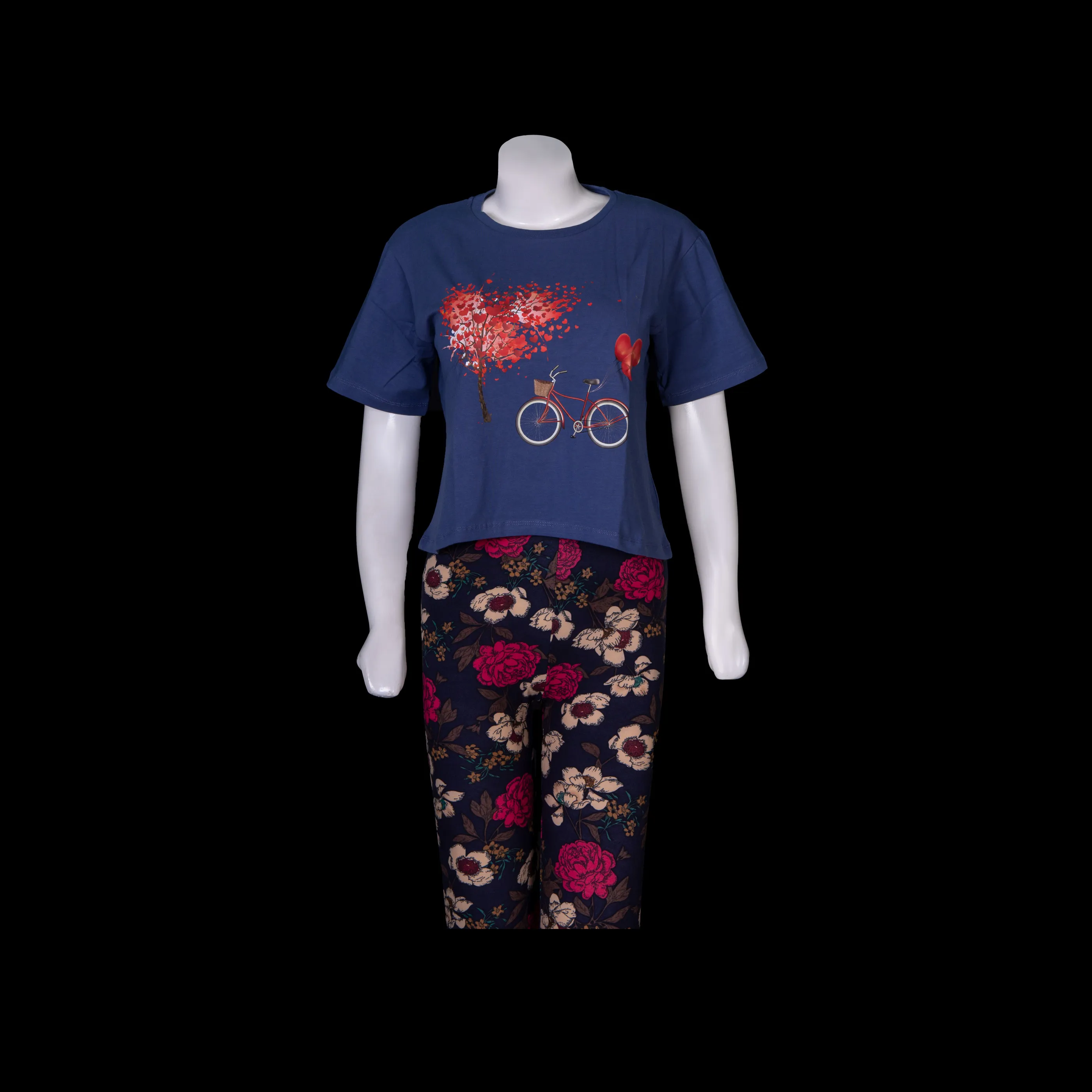 Valentine's Heart Balloon Crop Top