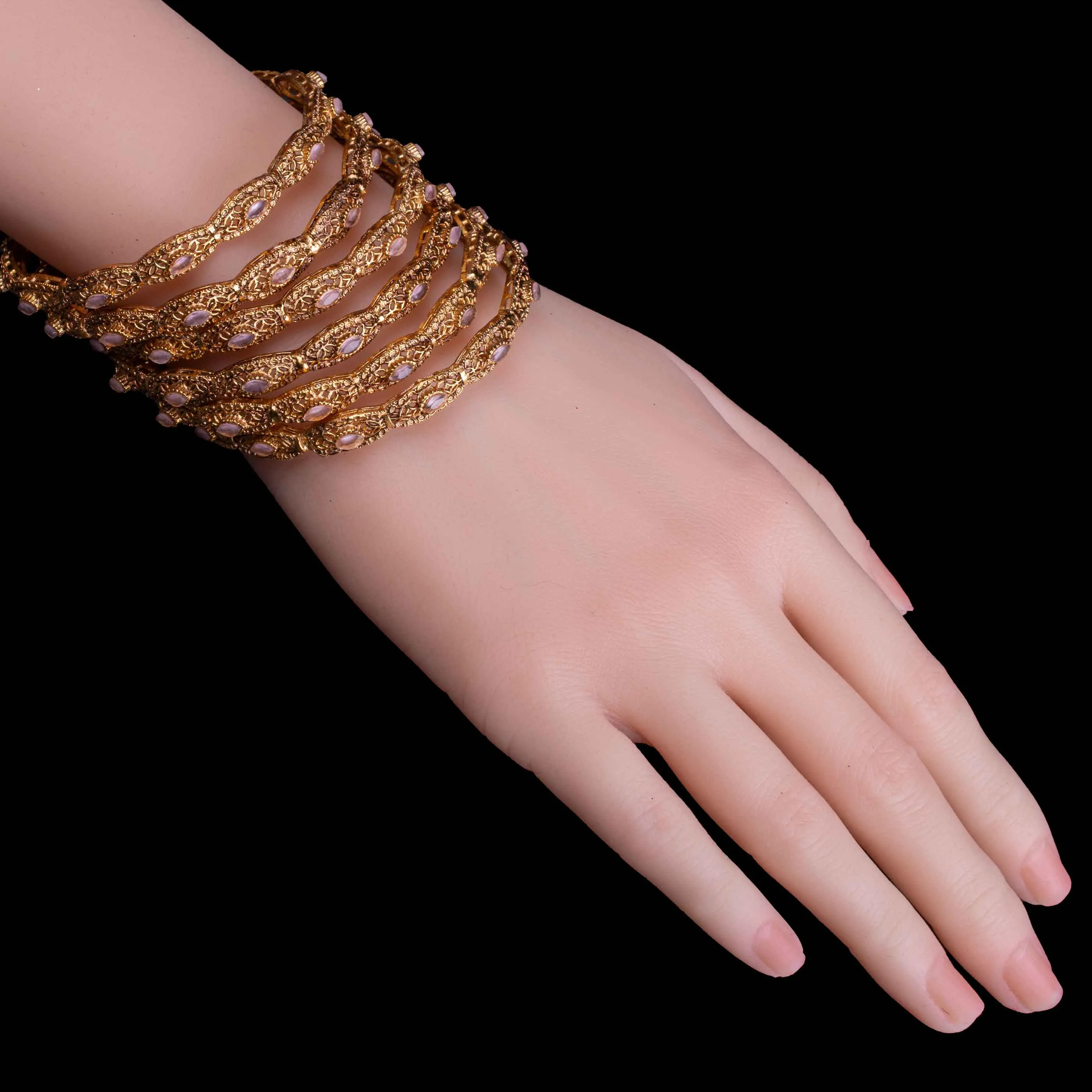 6 Pcs Bridal Bangle Set