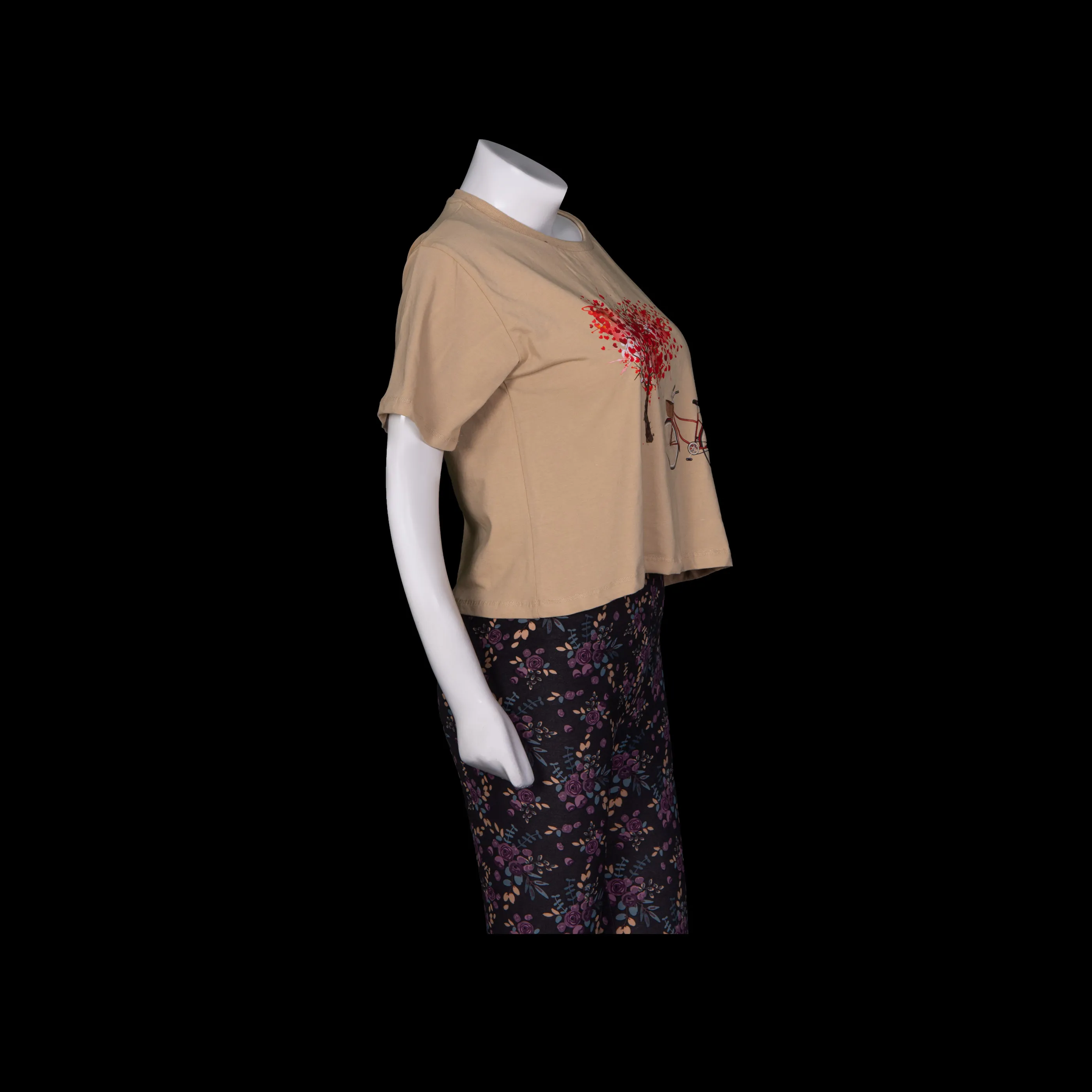 Valentine's Heart Balloon Crop Top