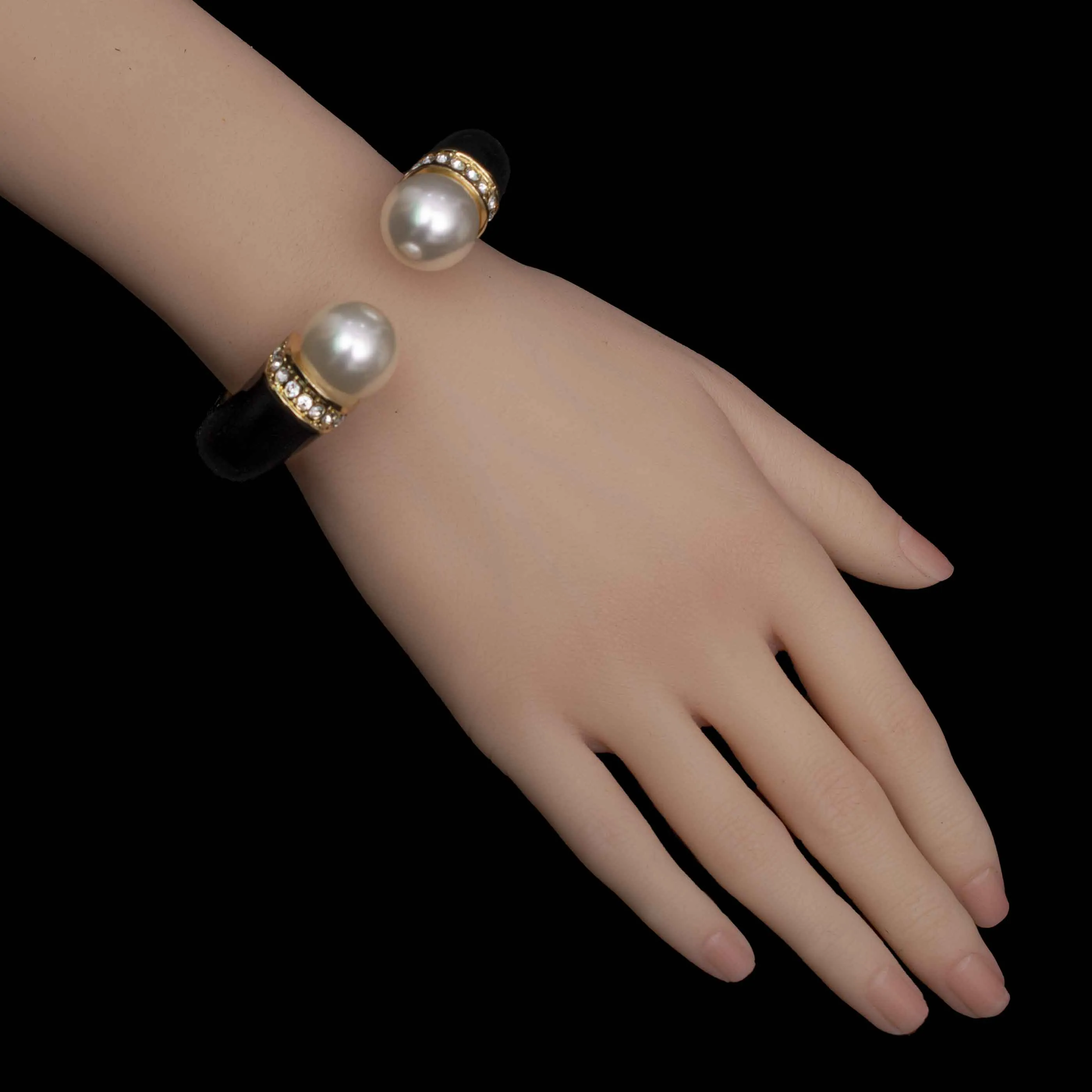 Pearl Cuff Bangle Bracelets