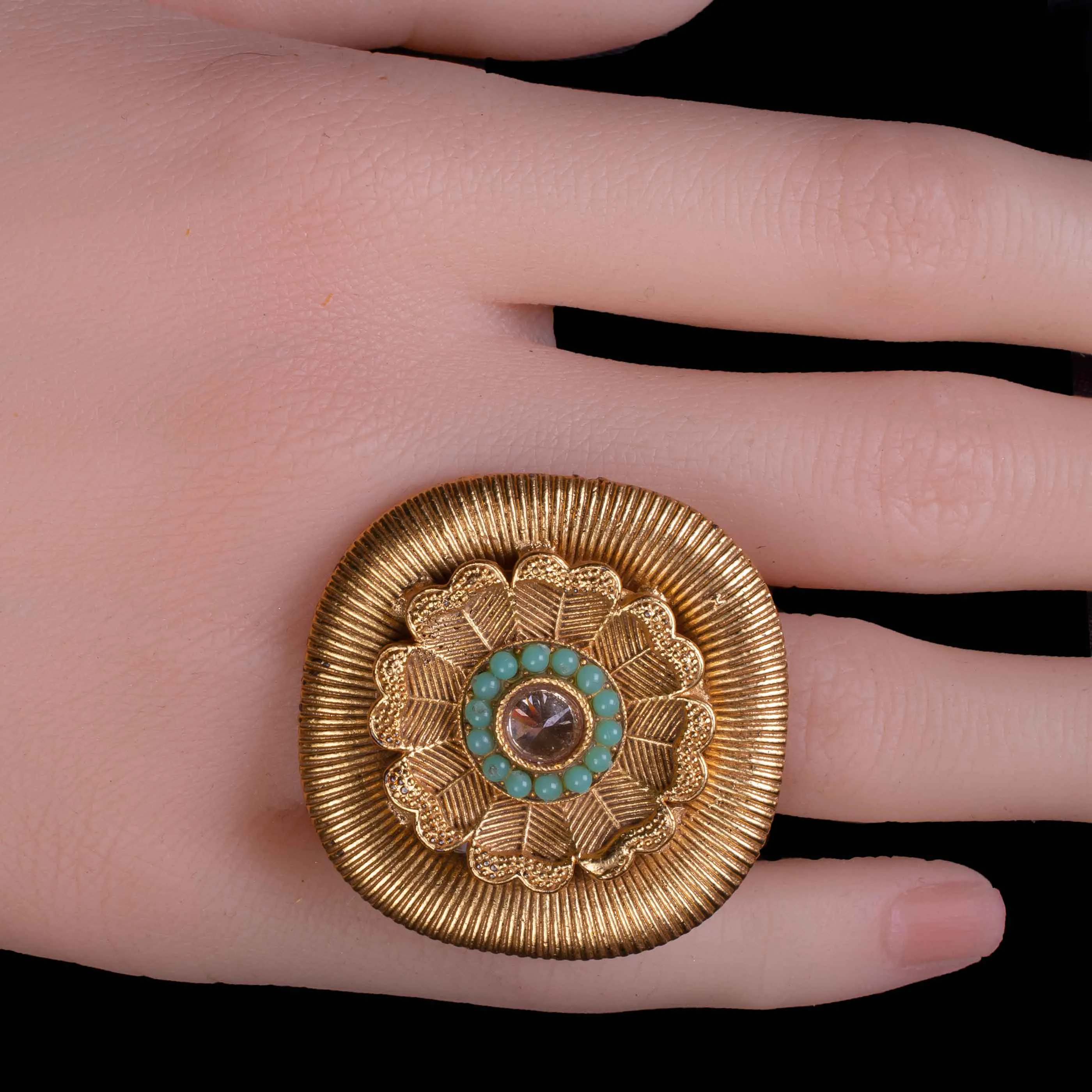 Traditional Diamond Studded Ring