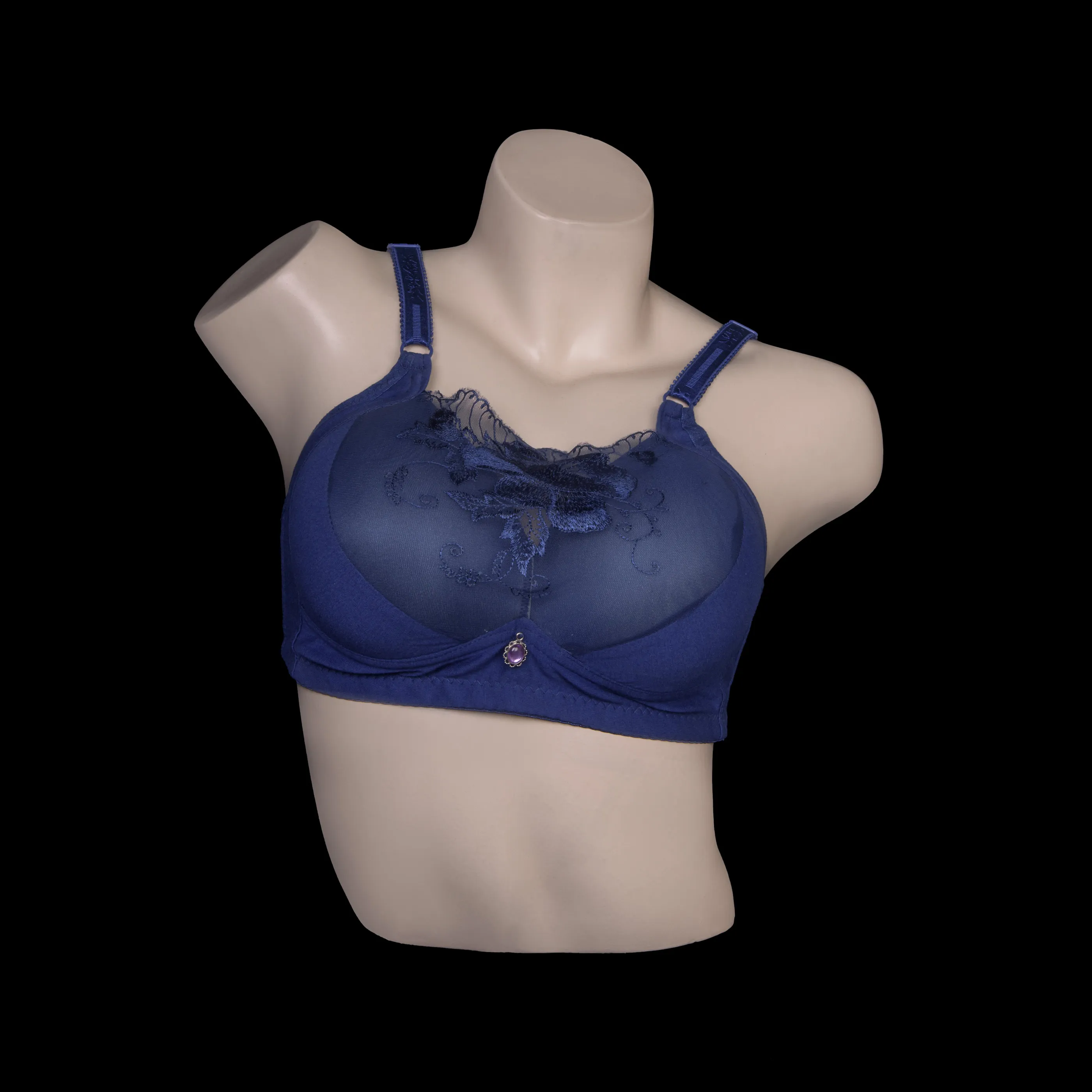 Blue Color Padded Bra 777