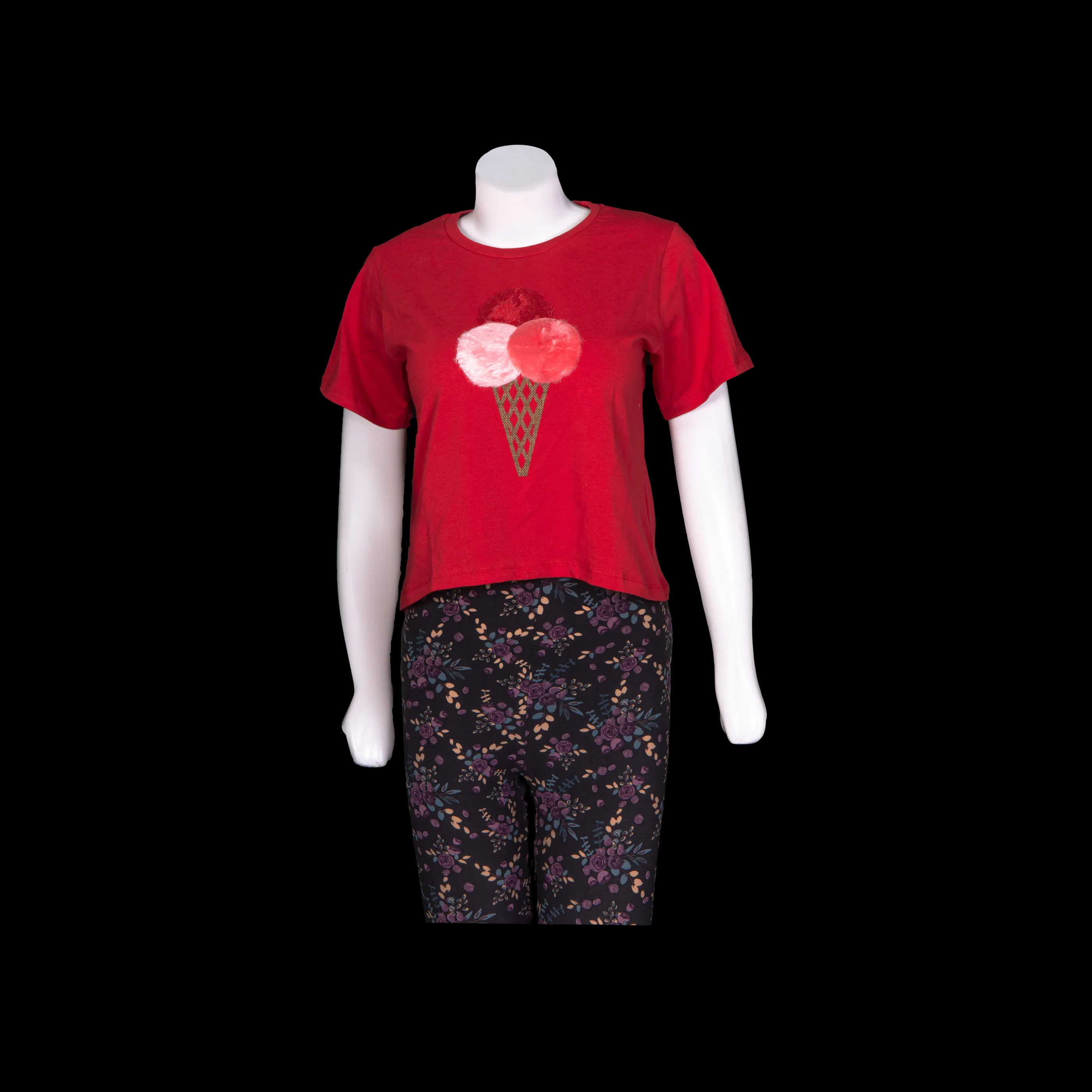 Colorful Ice Cream Crop Tops