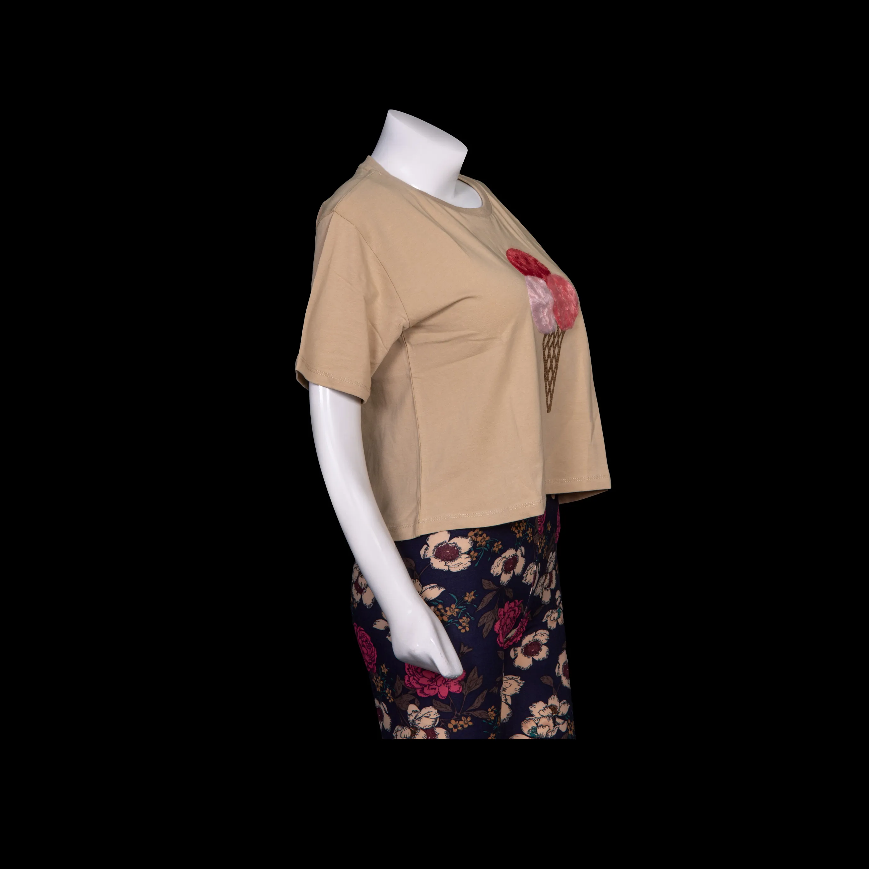 Colorful Ice Cream Crop Tops