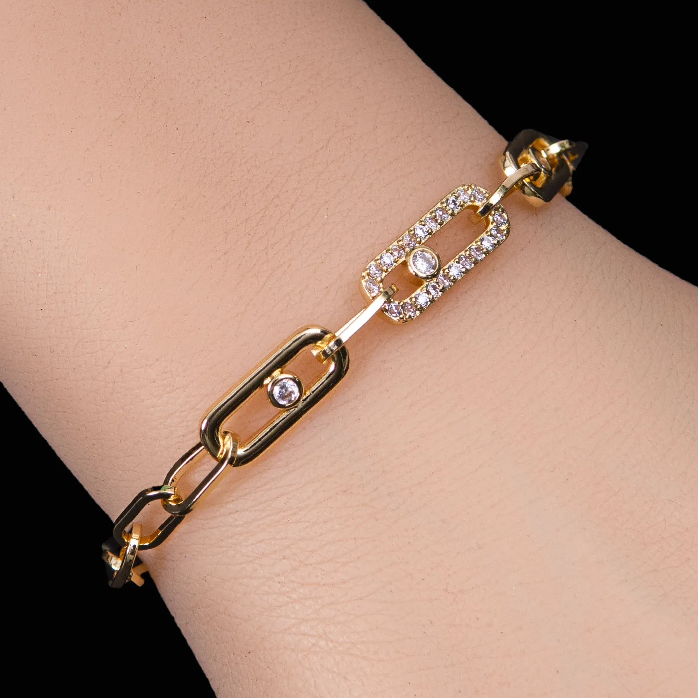 Golden Halo Link Bracelet