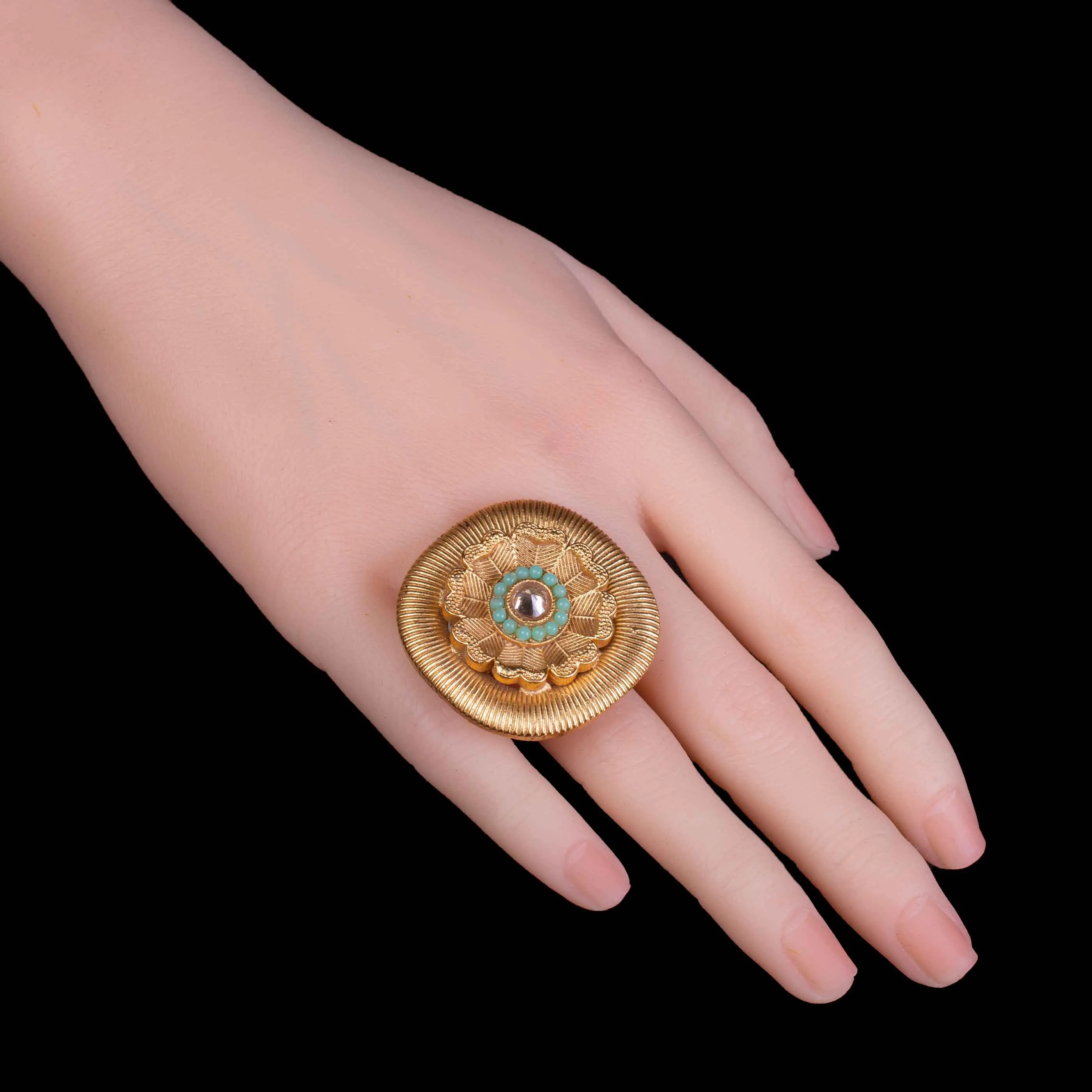 Traditional Diamond Studded Ring