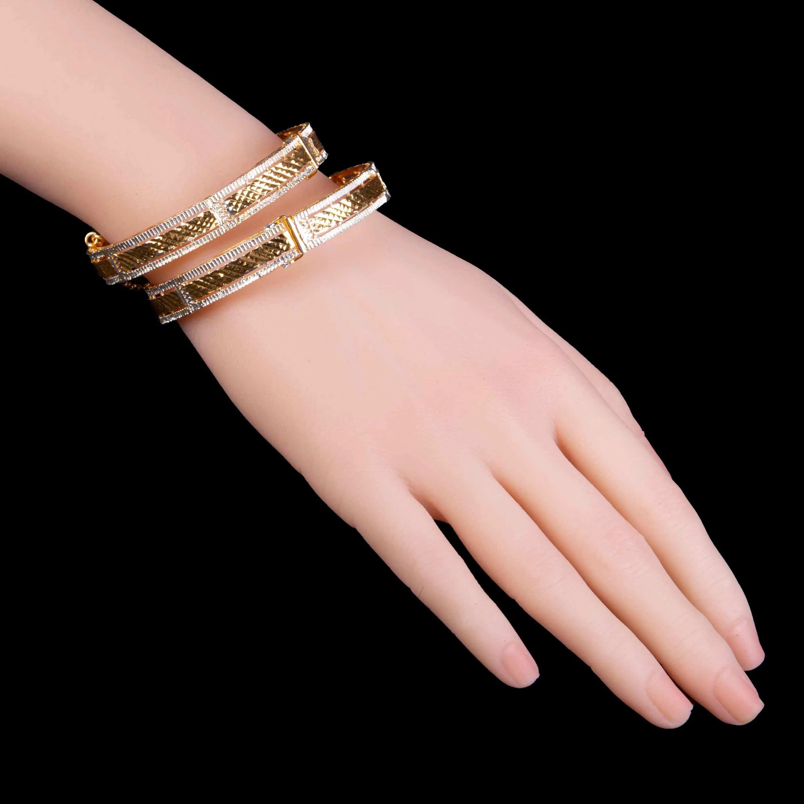 Gold Polished Bridal Bangle Bracelet