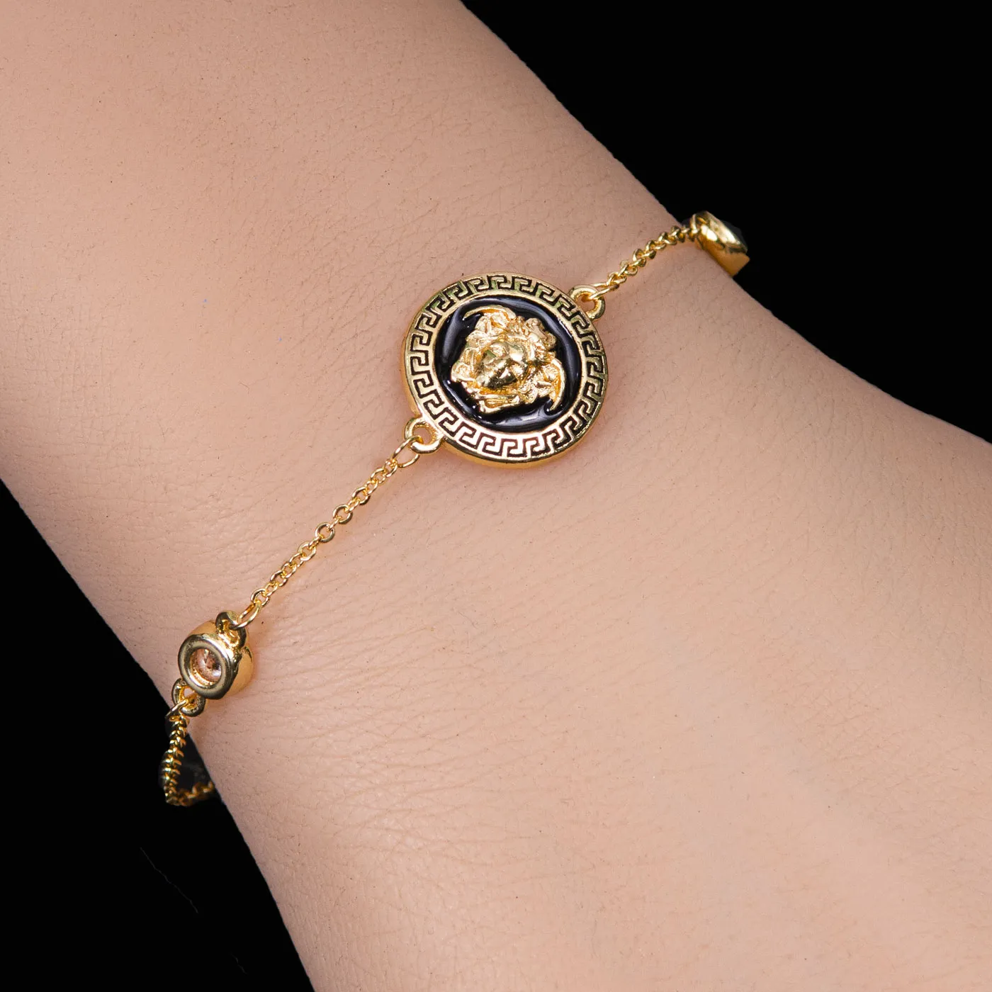 Lion Coin Chain Bracelet