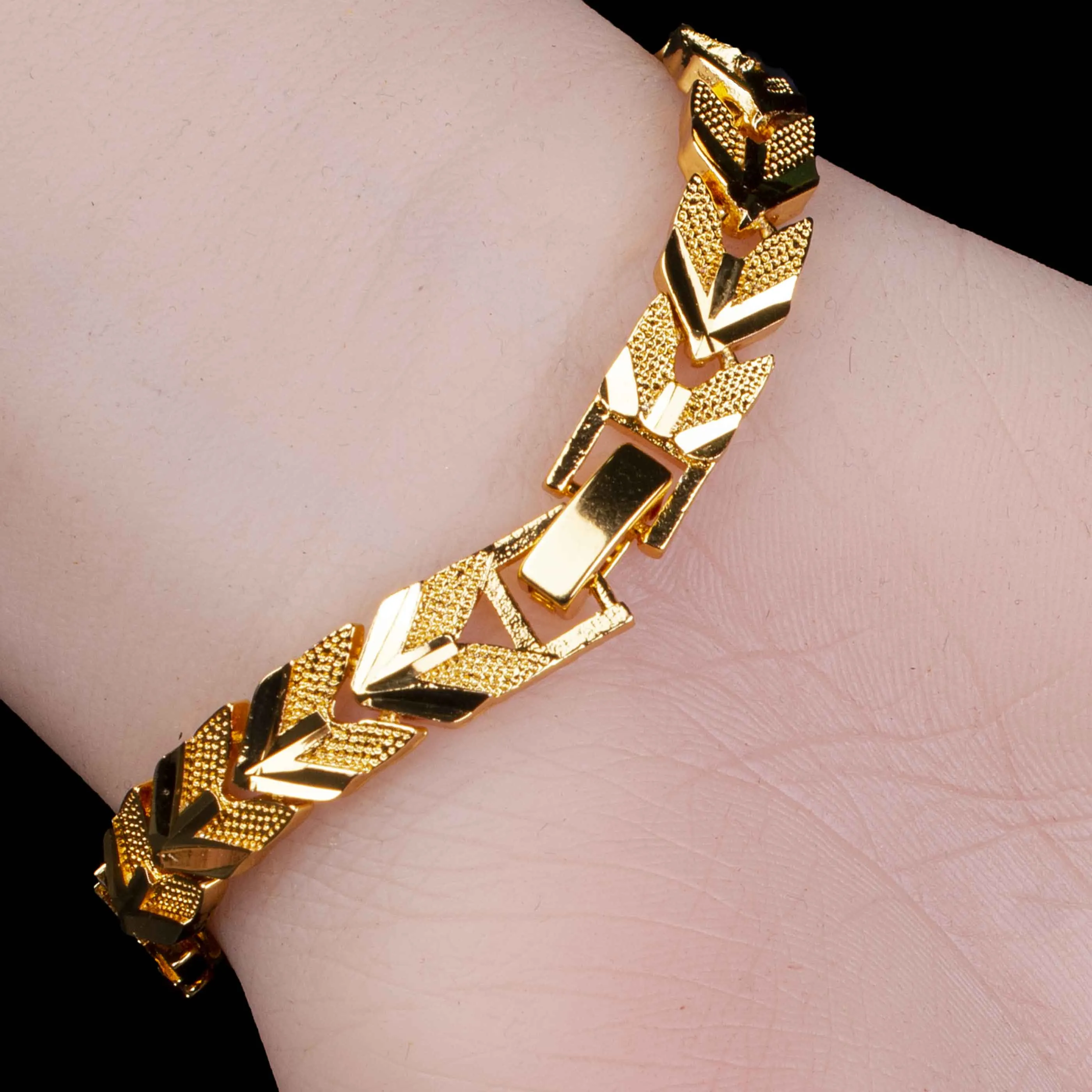 Arrow Shape Golden Bracelet