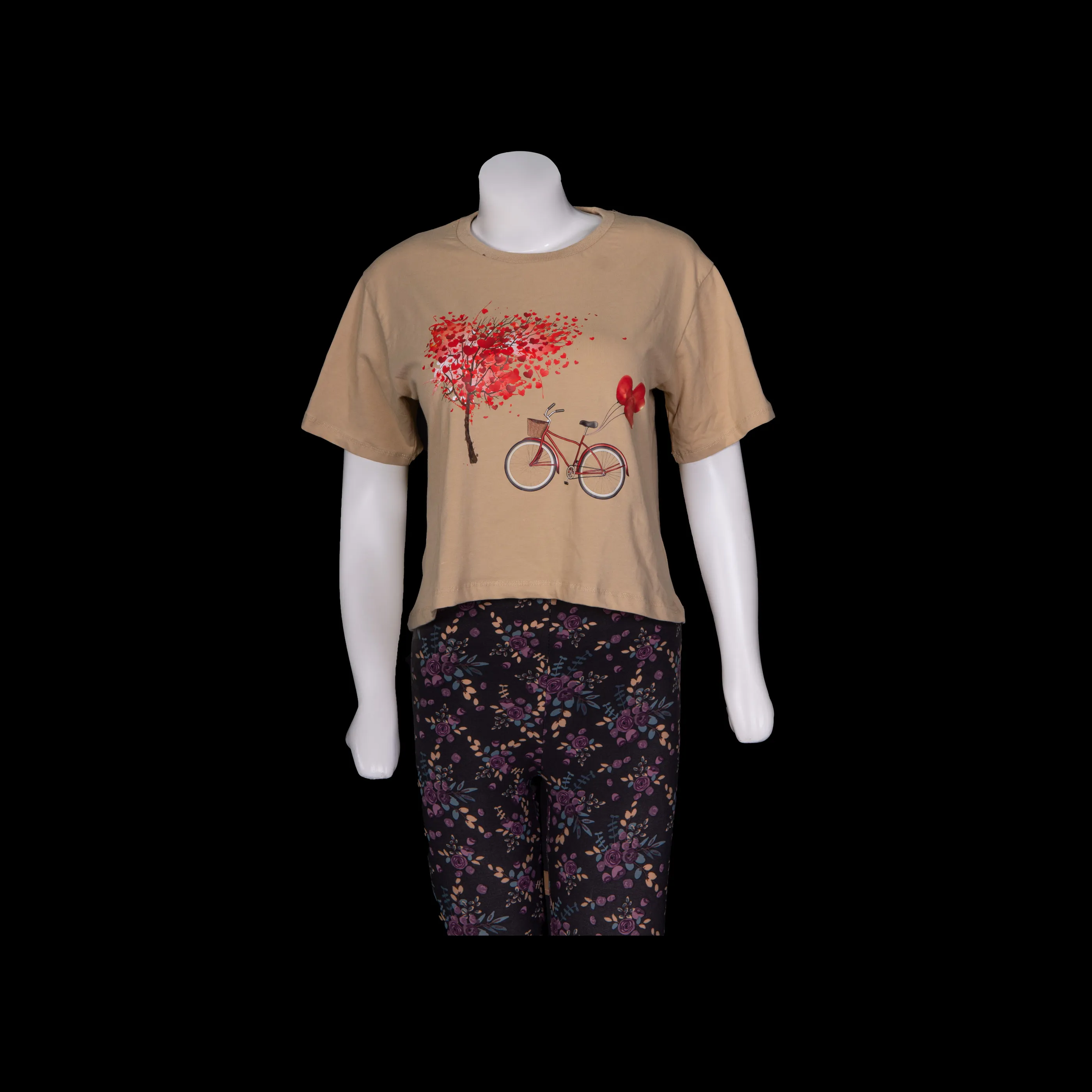 Valentine's Heart Balloon Crop Top