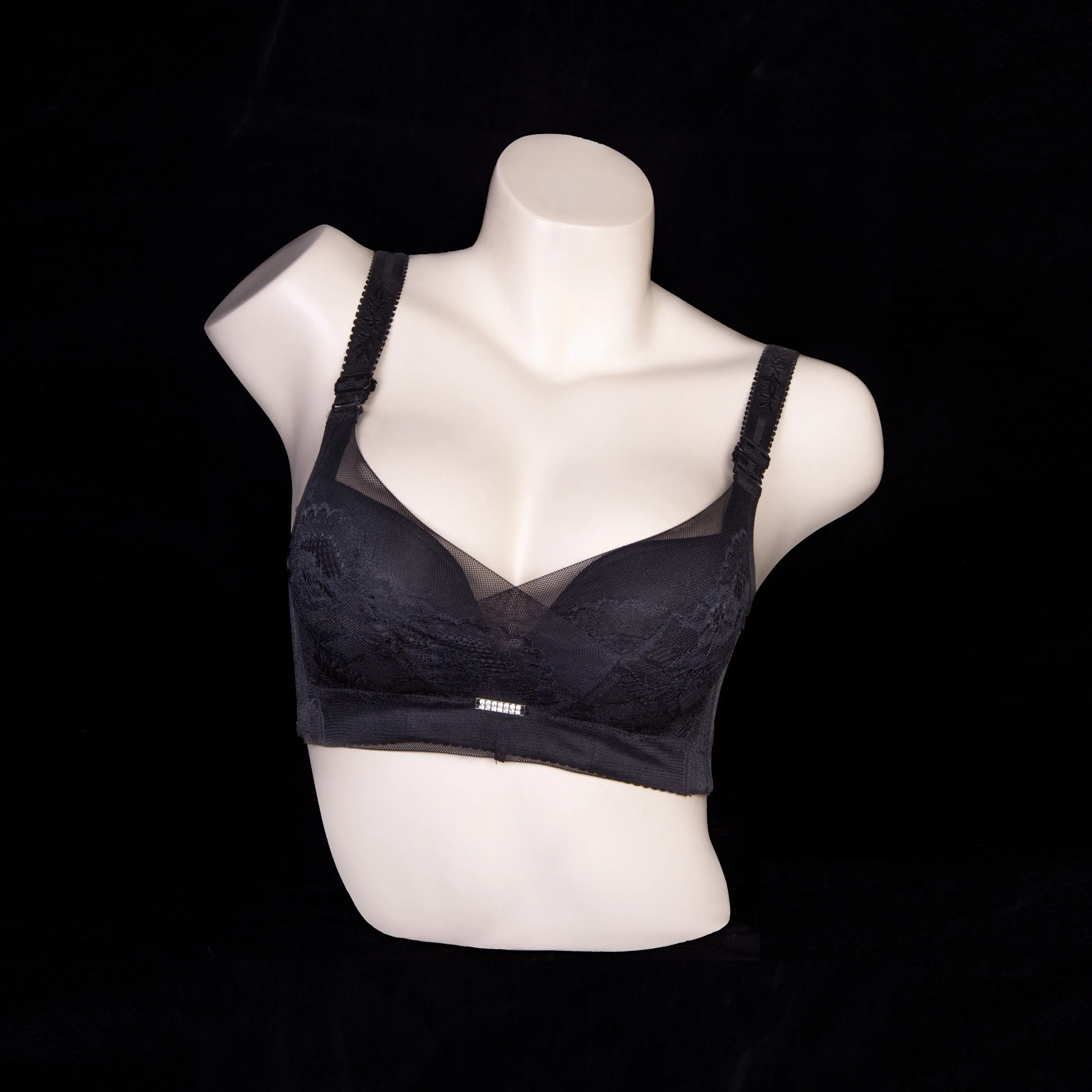 Full Cup Padded Net Bra 8