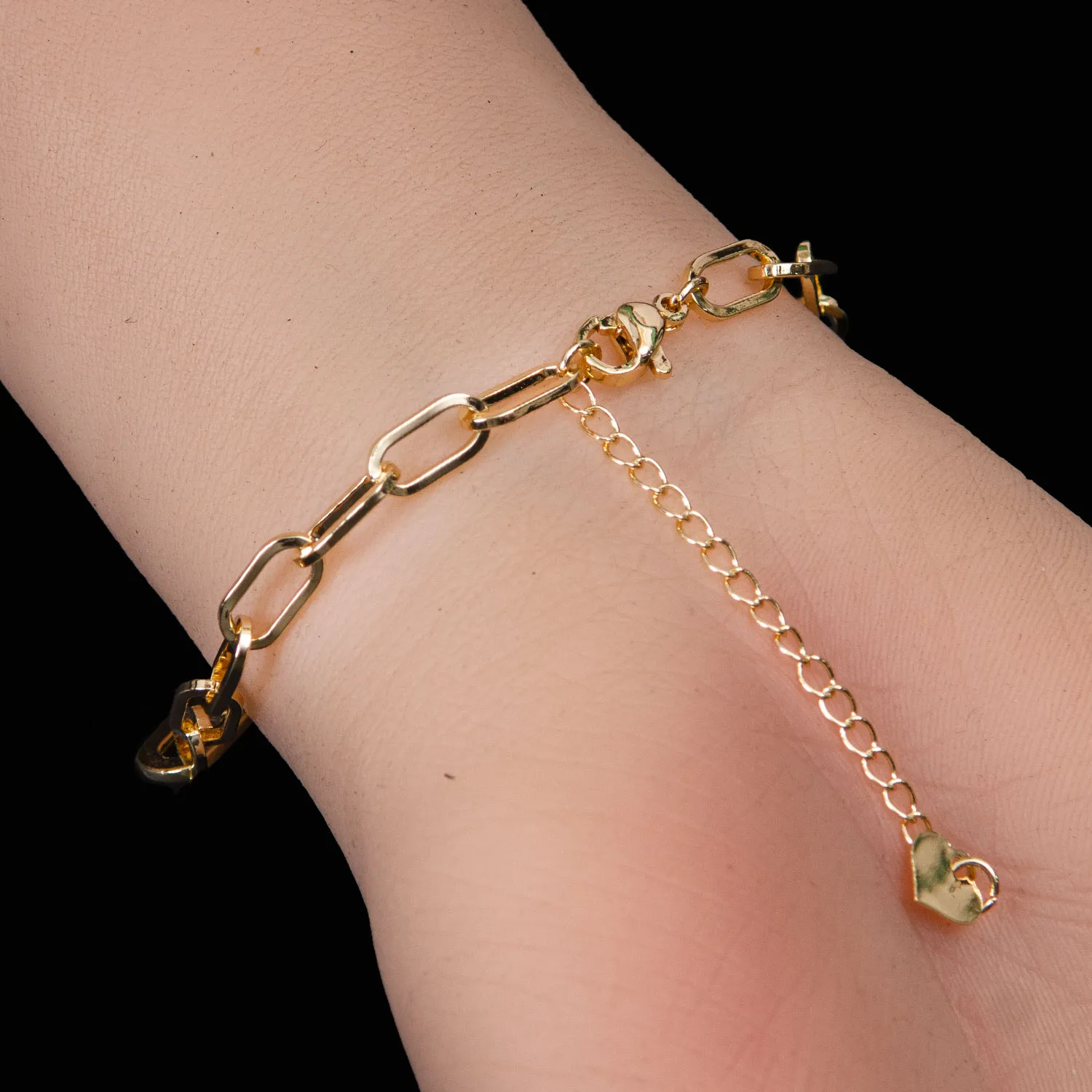 Golden Halo Link Bracelet