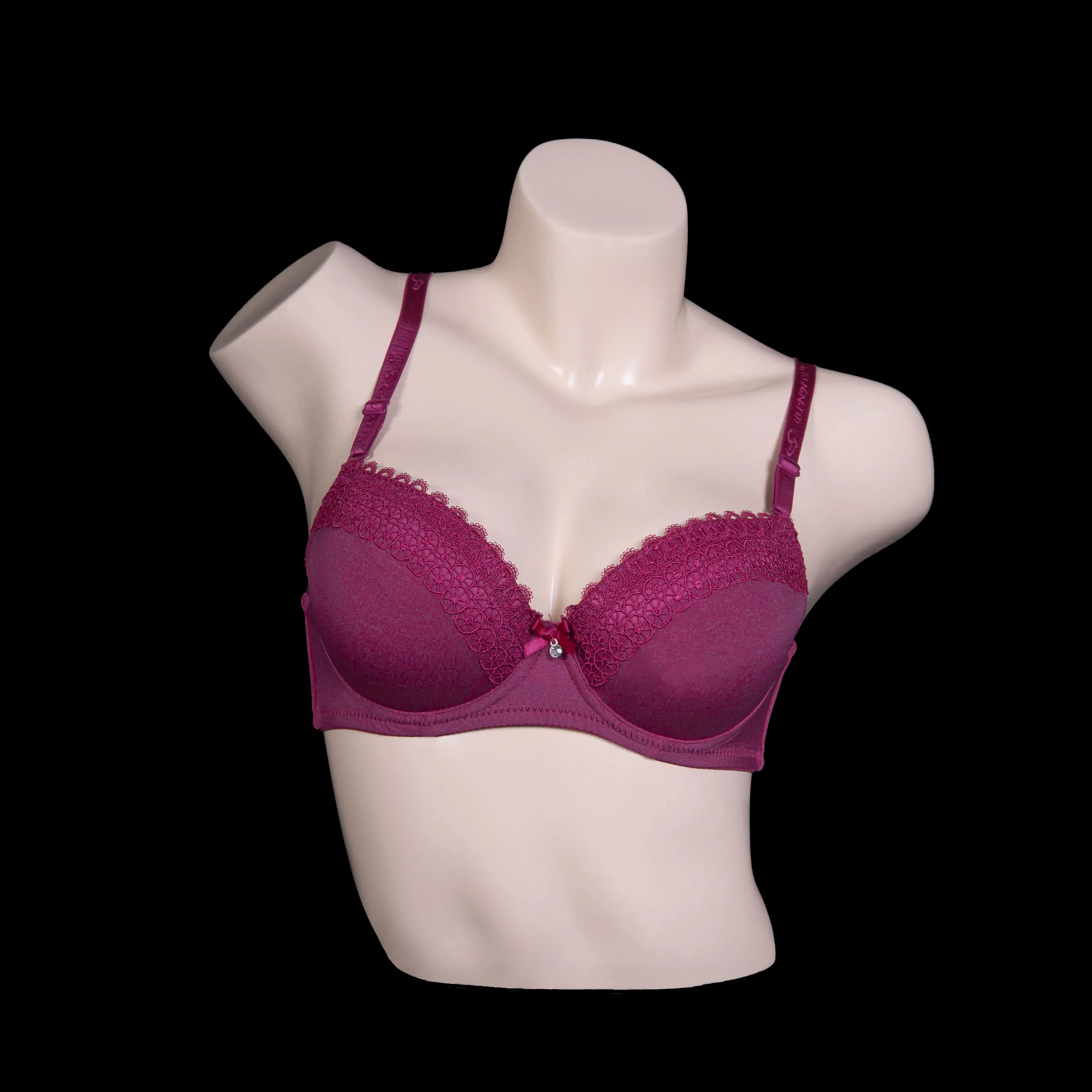 Padded Wired Floral Lace Cups Bra