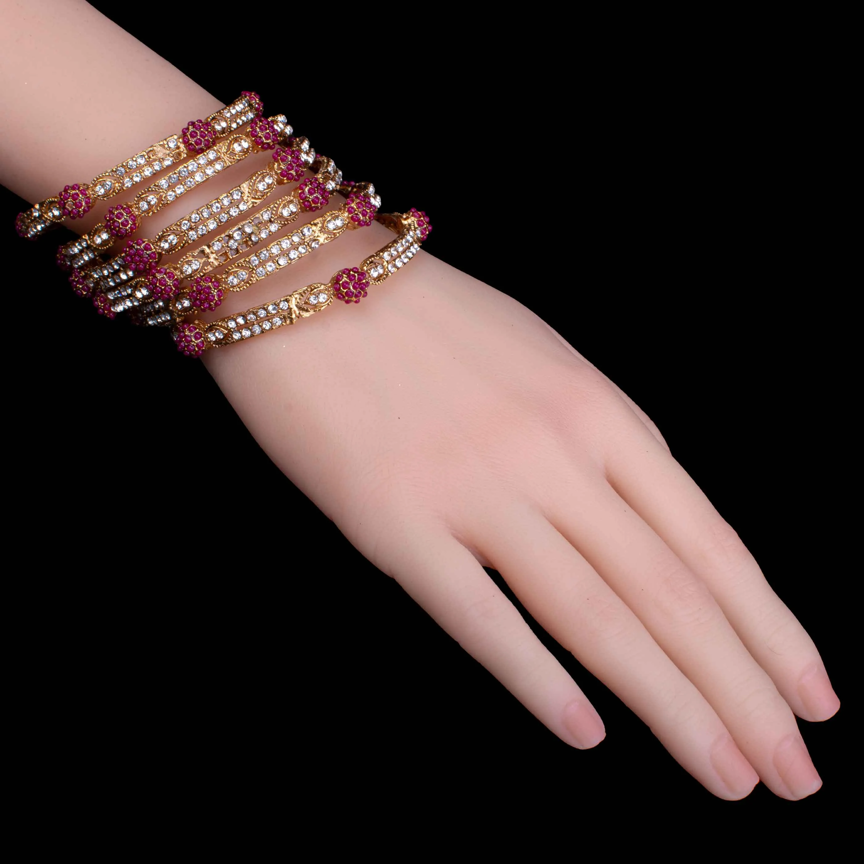 6 Pcs Golden Bangles Set