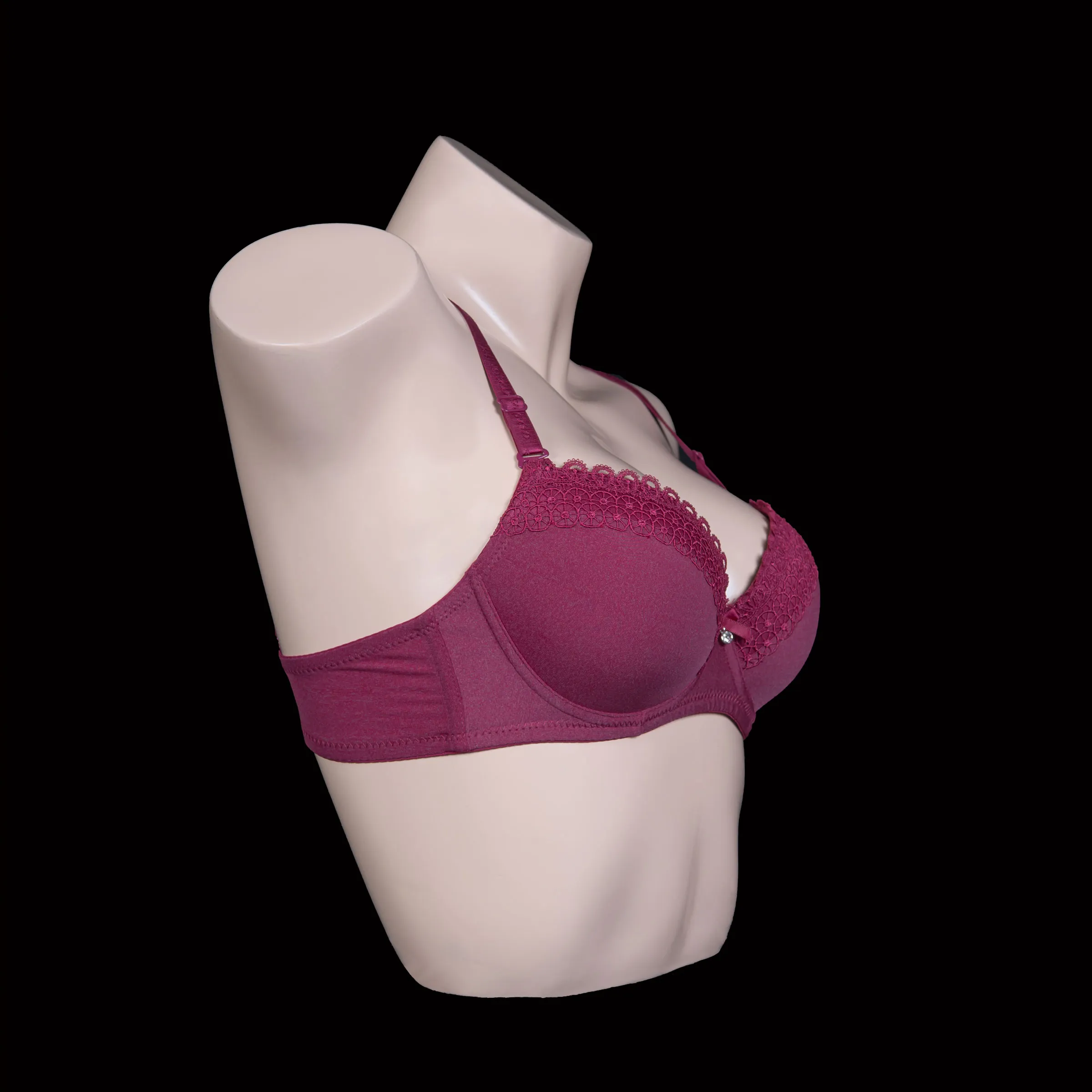 Padded Wired Floral Lace Cups Bra