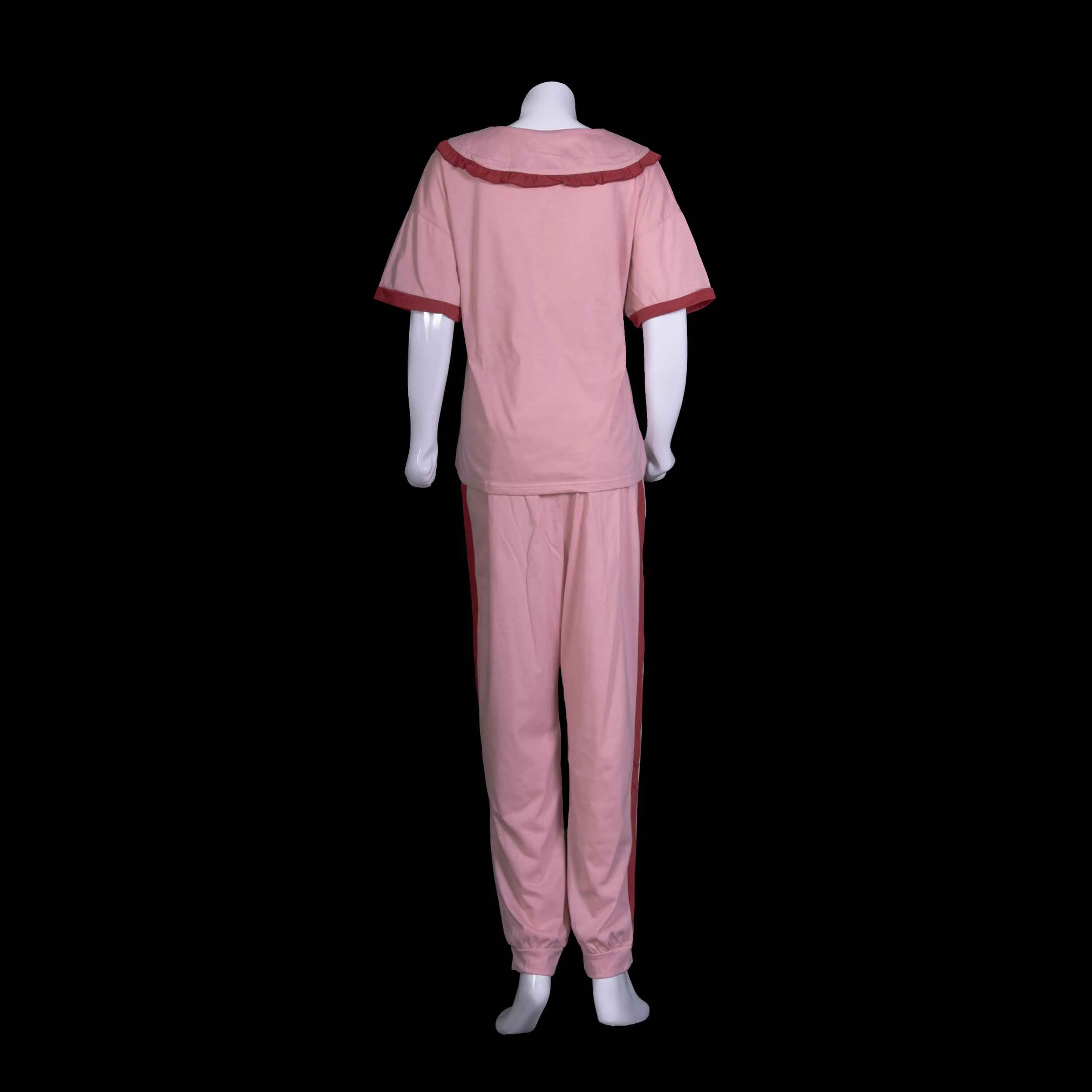 Ladies Night Suit Pink Pajama Set